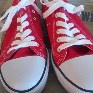 Classic Cherry Red Sneakers - 8.5